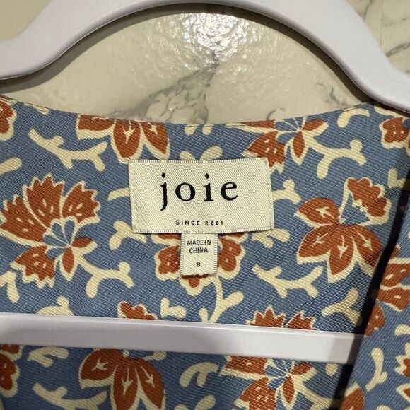 NEW Joie Maeve Floral Cutout Long Sleeve
Minidress Floral Blue Dress Size 8 - Picture 6 of 15